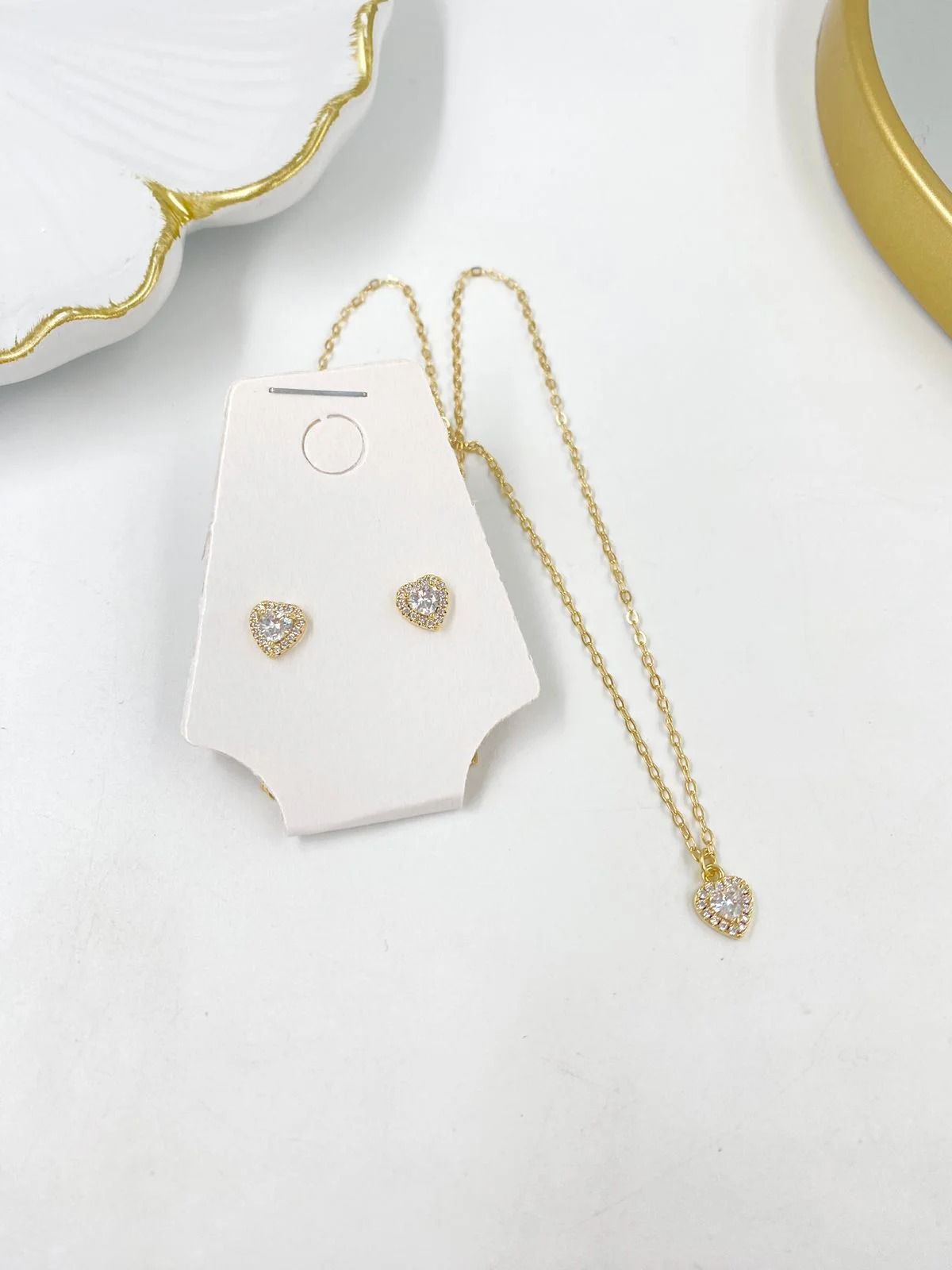 Conjunto Heart Cravejado