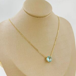 Colar Ponto de Luz- Baby Blue