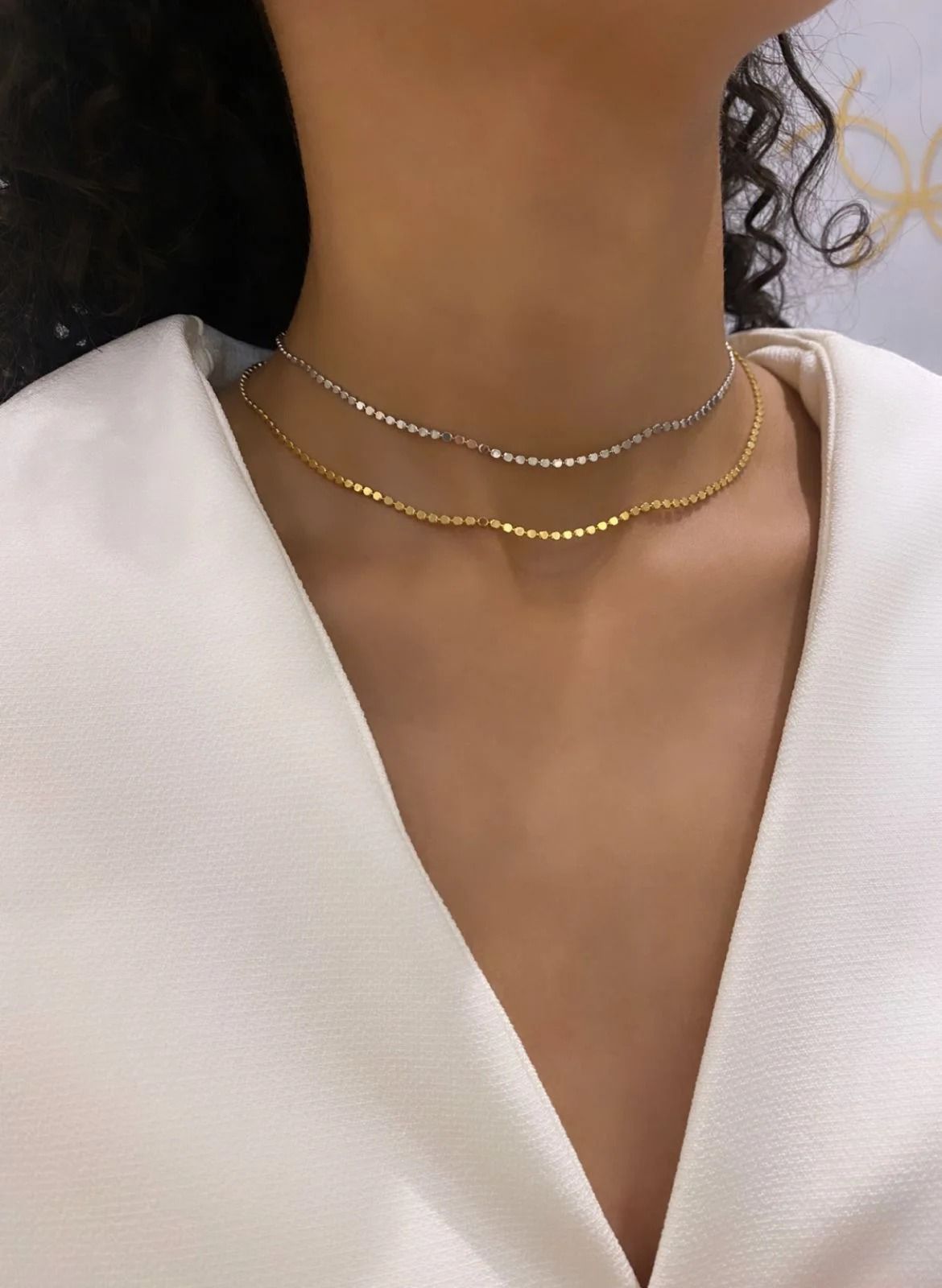 Choker Ponto e Brilho- Banho Ouro 18K